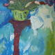tulips on a column | £85 | | oil on paper tulips on a column