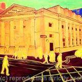 The Portico Library - oil on canvas