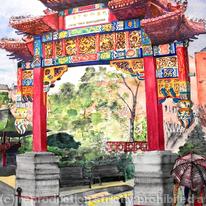 Waiting at the Chinese gate Manchester