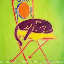 Cat on Garden Chair