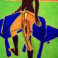 Figure with chairs