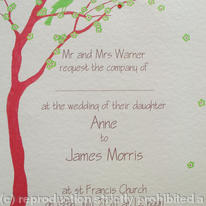 Cherry Blossom invitation