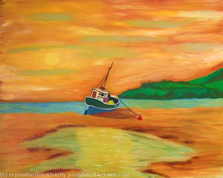 Fishing Boat at Dusk