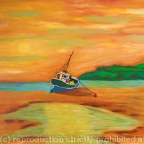 Fishing Boat at Dusk