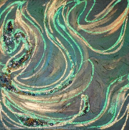 Abstract - Green and Gold