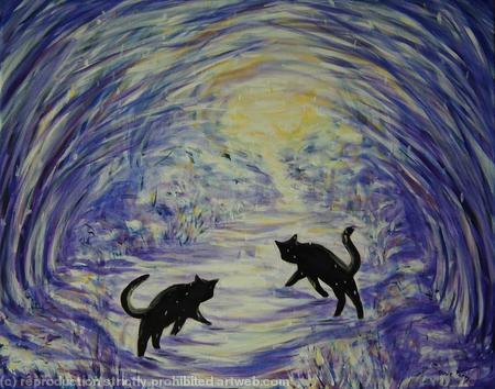 Cats in the Snow