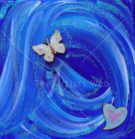 Blue Haze, Heart, Butterfly