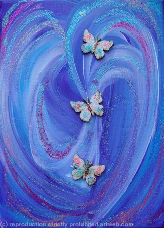 Violet Shimmer, Three Butterflies