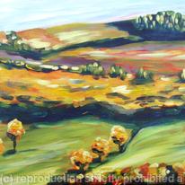 Autumn landscape - view from Kegg Wood, Stockport