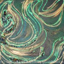 Abstract - Green and Gold