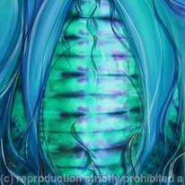 Abstract - Turquoise swirl