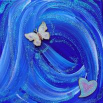 Blue Haze, Heart, Butterfly