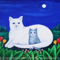 Cat Portrait - Snowflake and Misty