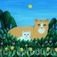 Cat and kitten in the…