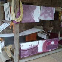 Dyed Sa Paper Drying