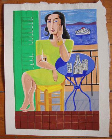 Goddess on a balconey