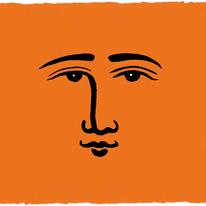 A lyric in orange