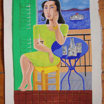 Goddess on a balconey