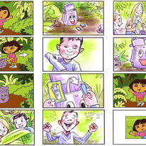 Dora the Explorer storyboard