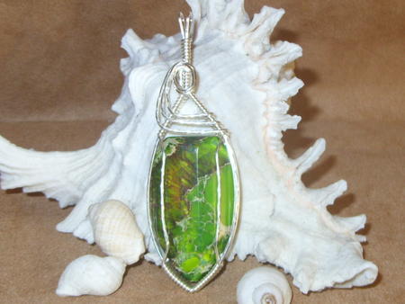 Green Dragon pendant SSJ 008