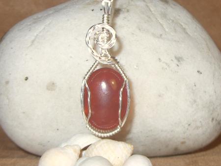 Carnelian pendant-004