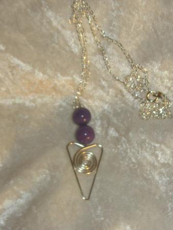 Sea Sediment Jasper heart pendant 002