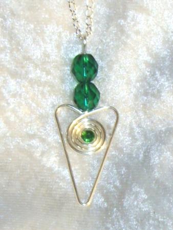 Crystal Heart pendant -016