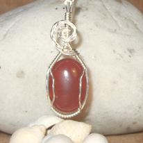 Carnelian pendant-004