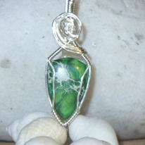 Sea Sediment Jasper pendant -010