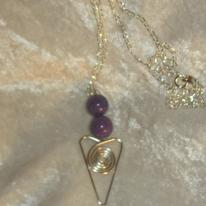 Sea Sediment Jasper heart pendant 002
