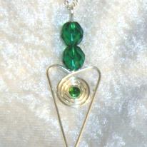 Crystal Heart pendant -016