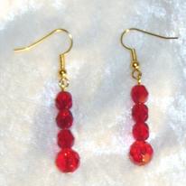 Crystal ear rings -027