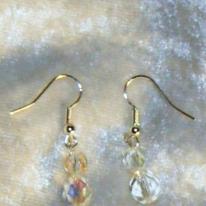 Crystal ear rings -031