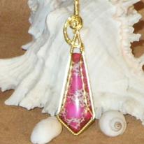 Pink Tie pendant