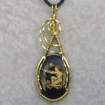 Sagitarius zodiac pendant-033