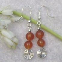 Carnelian Holistic ear rings-018