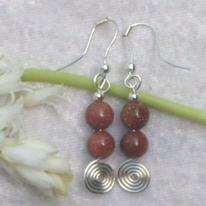 Gold-stone ear rings-020