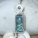 Dichroic glass pendant-014