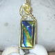 Dichroic glass pendant-018