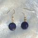 Lapis Lazuli coin ear…