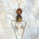 Crystal heart pendant…