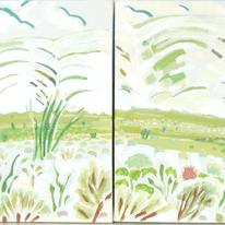 Greening Desert diptych