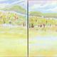 Banner Grade diptych | £519 | | acrylic on canvas Banner Grade diptych