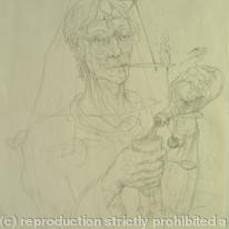 untitled (drawing for glasshouse etching)