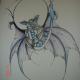 Young Dragon | £150 | 55 x 5cm | Ink and colour pencil on paper Young Dragon
