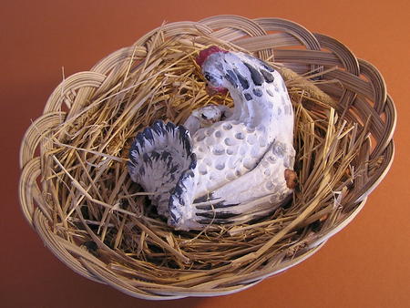 Bantam and chicks