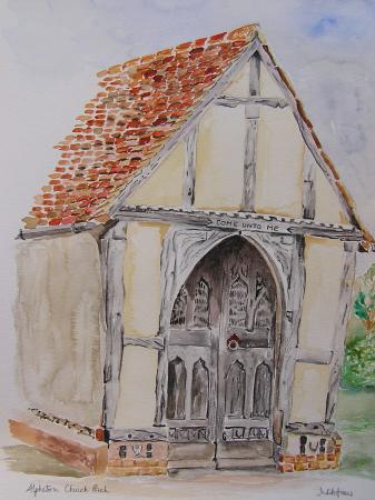 Alpheton Church porch