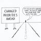 Changed Priorities | £120 | | Ink on paper Changed Priorities