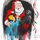 Merry Fucking Christmas | £395 | 49 x 52cm | Acrylic and ink on paper Merry Fucking Christmas
