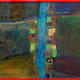 Aerial View | (sold) | 92 x 76cm | Mixed Media on Canvas with High Gloss Finish Aerial View